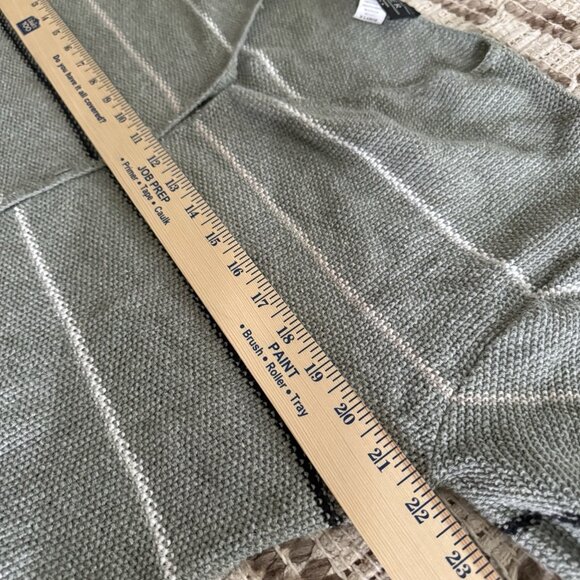 VTG 90s Y2K  Short Sleeve Striped Cardigan Sweater Womens XL Knit Cropped - Picture 4 of 8